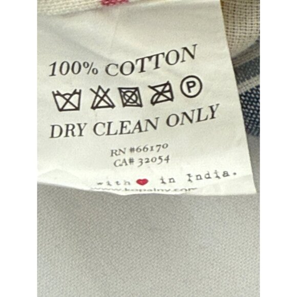 New KOPAL Anthropologie White Tunic Dress w/ Multicolor Stripes 3/4 Sleeves Sz S - Picture 9 of 10